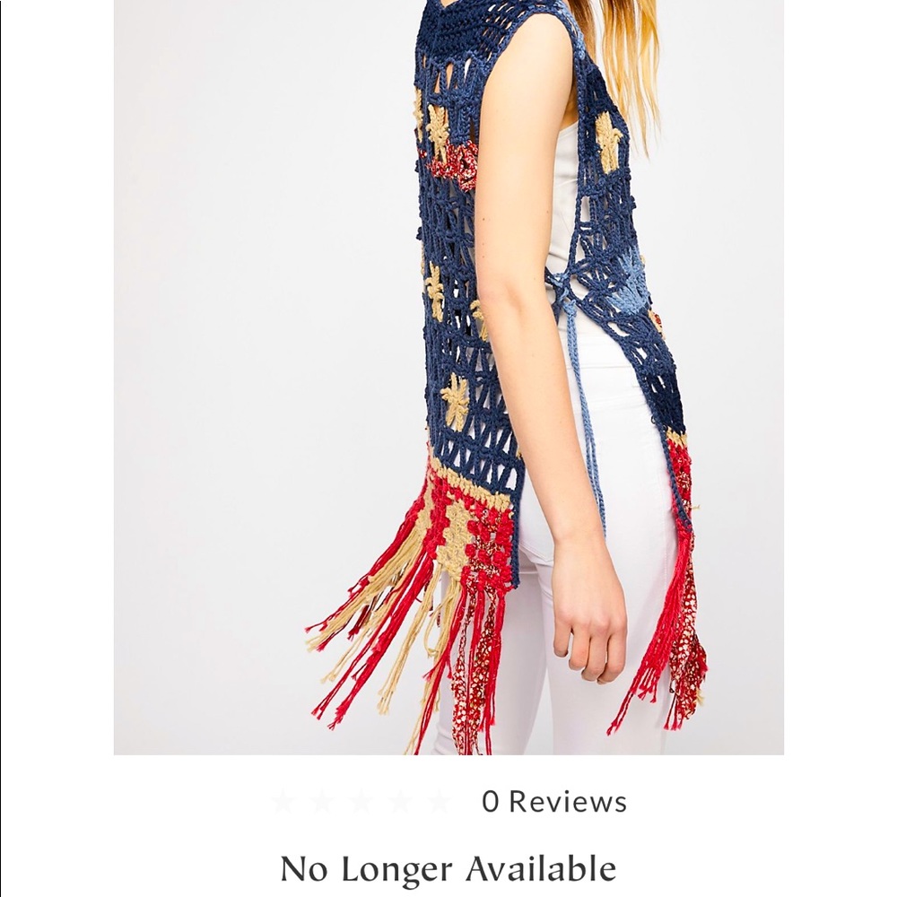 NWOT Free People RARE, SOLD OUT American Dreaming Vest - Picture 2 of 13
